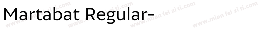 Martabat Regular字体转换